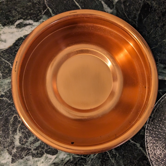 Vintage Copper and Glass Ashtray - Picture 2 of 5